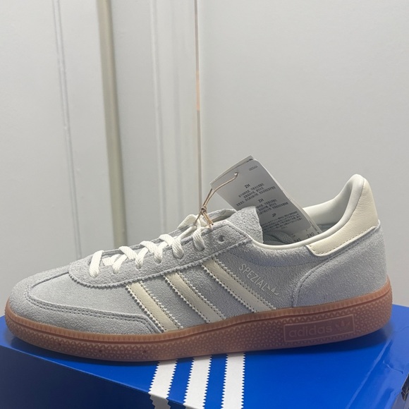 Adidas White Sneakers with Gum Sole - Picture 2 of 3